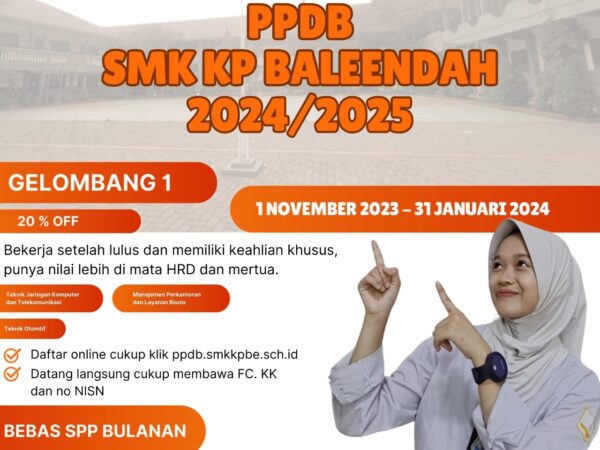 PPDB SMK KP Baleendah 2024 - Gelombang 1